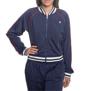 Champion track jacket. Vintage. Women’s size Medium Blue Red White throwback